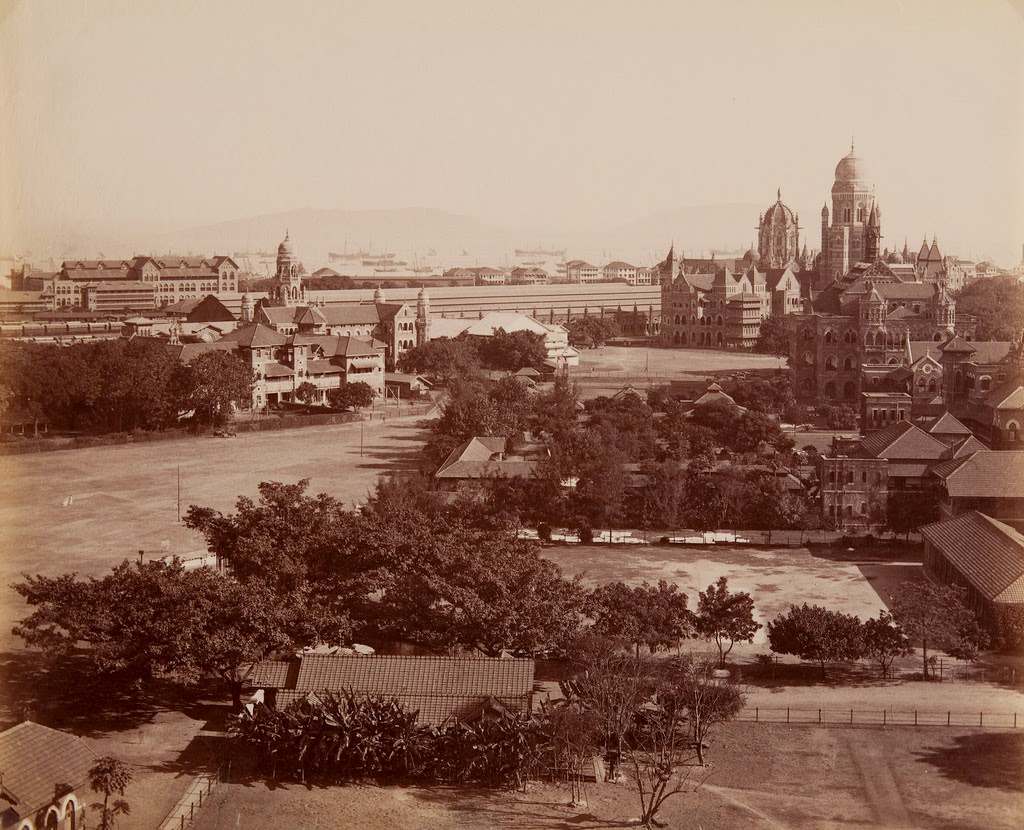 Harbor from St. Xavier's College Showing Victoria Station and Municipal Office