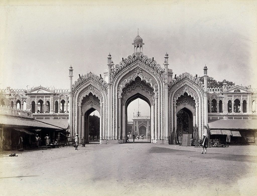The Hussainabad Gate in Lucknow, 1870s.