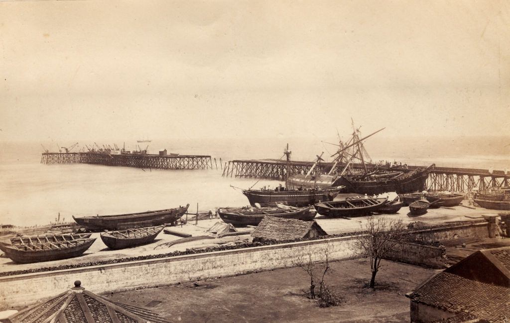 The Pier - Madras, 1872.