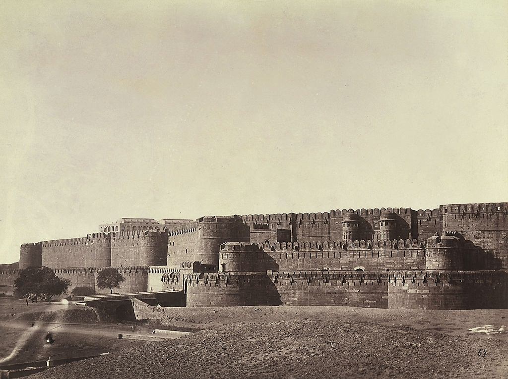 Agra Fort in Agra, 1875.