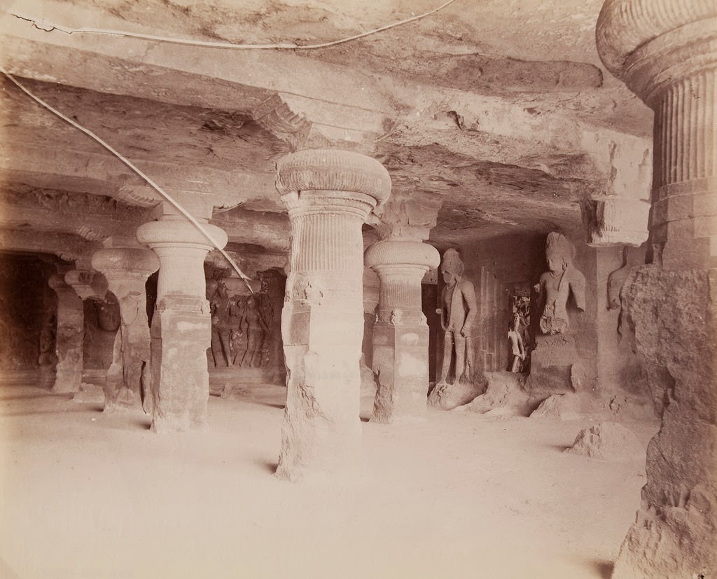 Elephanta, General View Showing Linga Chapel