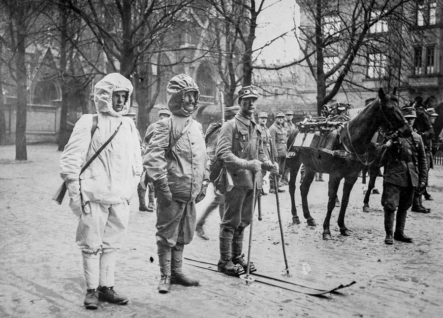 German alpine soldiers. 1915.