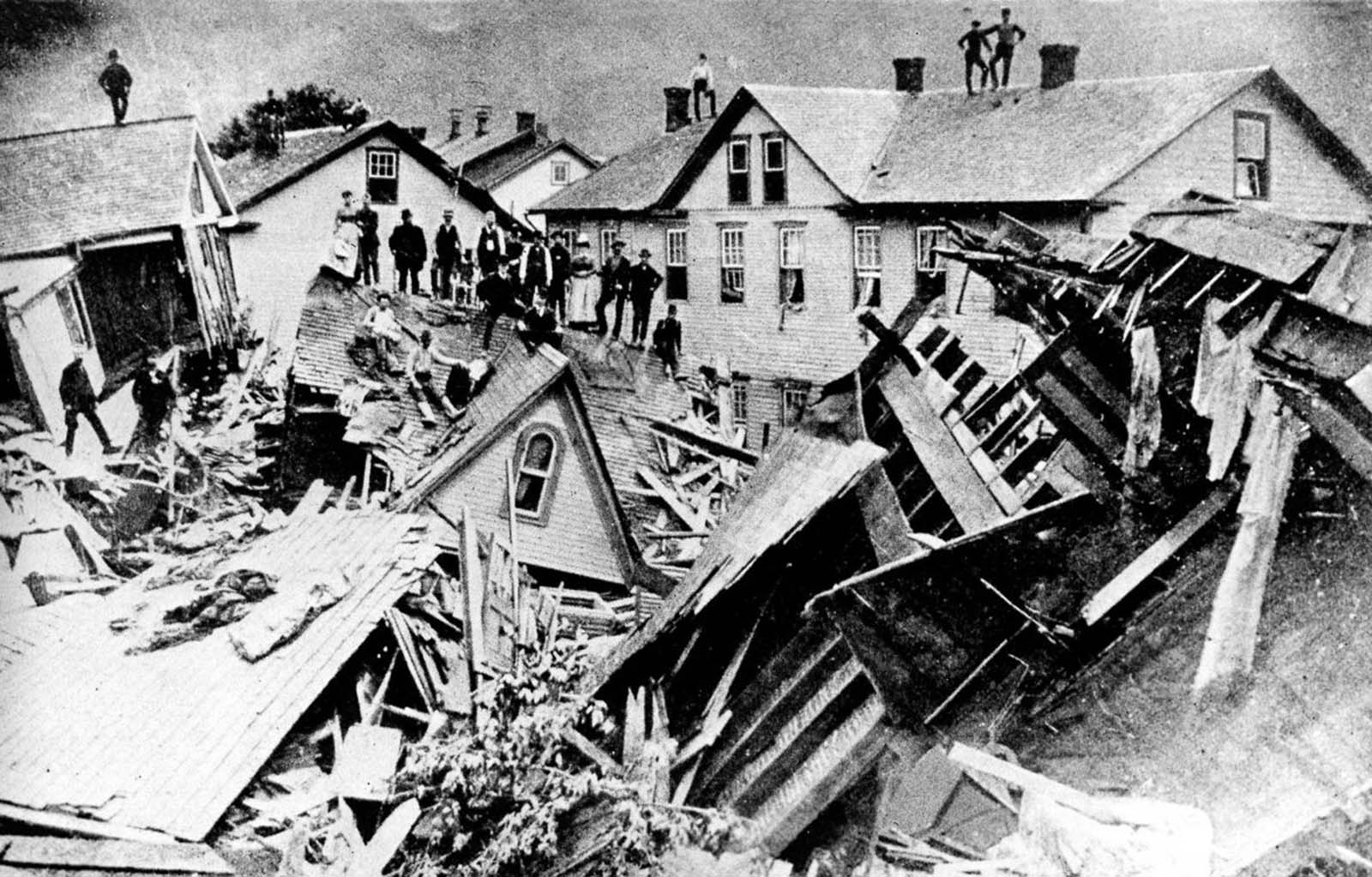 Lower Johnstown three days after the flood.