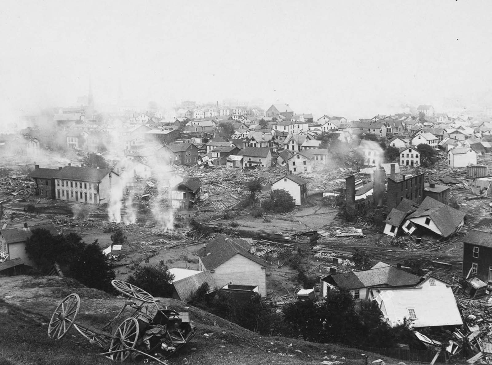 The ruins of Johnstown.