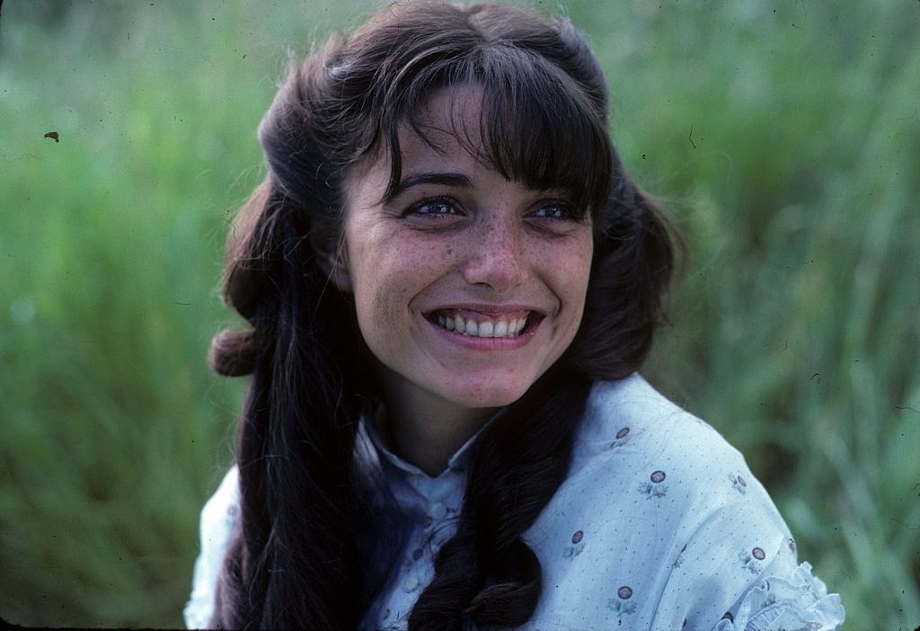 Karen Allen on the set of 'East of Eden', 1981.