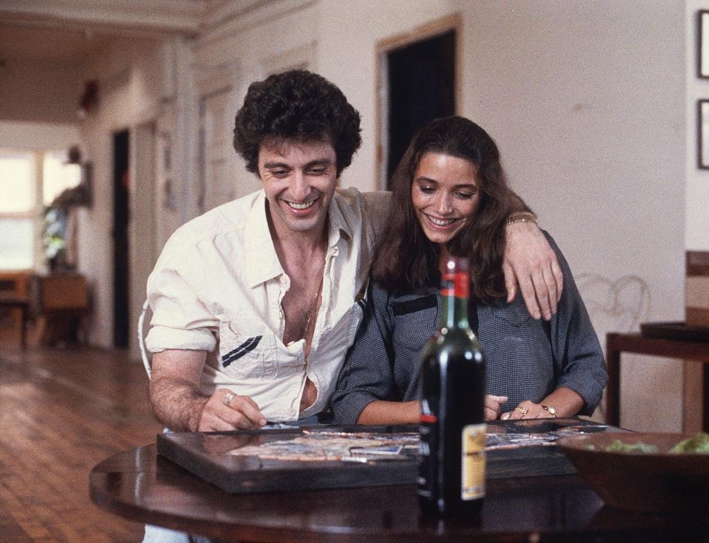 Karen Allena with actor Al Pacino in the film Cruising. New York, 1980