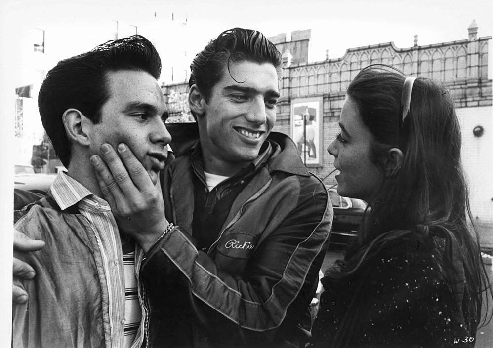 Karen Allen with Ken Wahl from the movie 'The Wanderers', 1979.