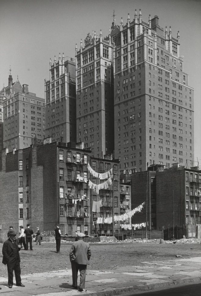Tudor City from 39th Street. c. 1930-1933. (Museum of the City of New York)