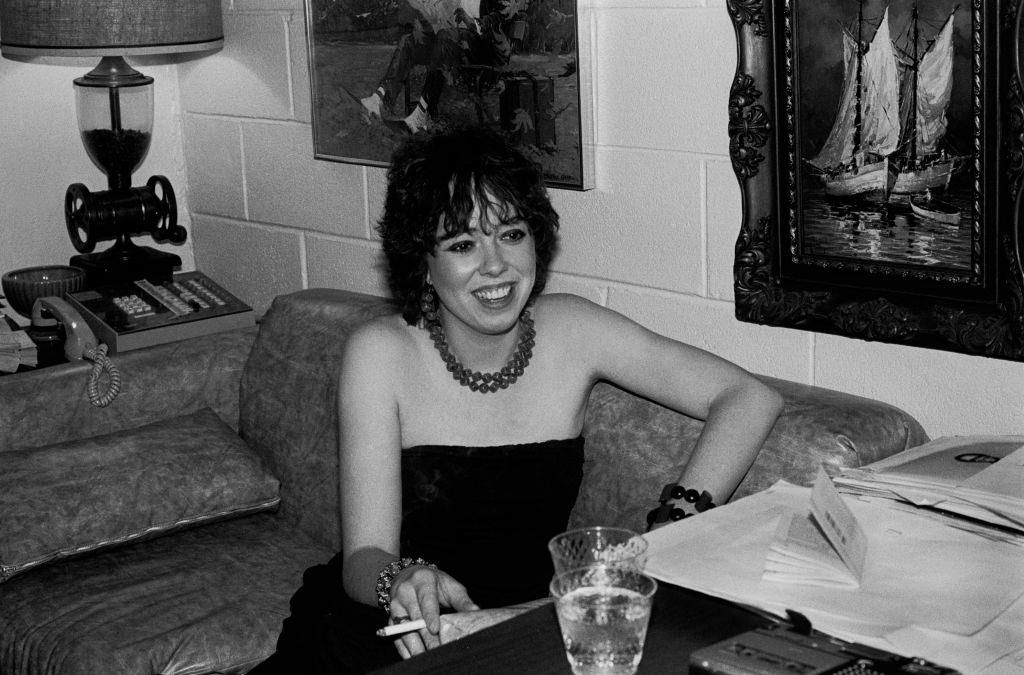 MacKenzie Phillips enjoying a cigarette, 1982.
