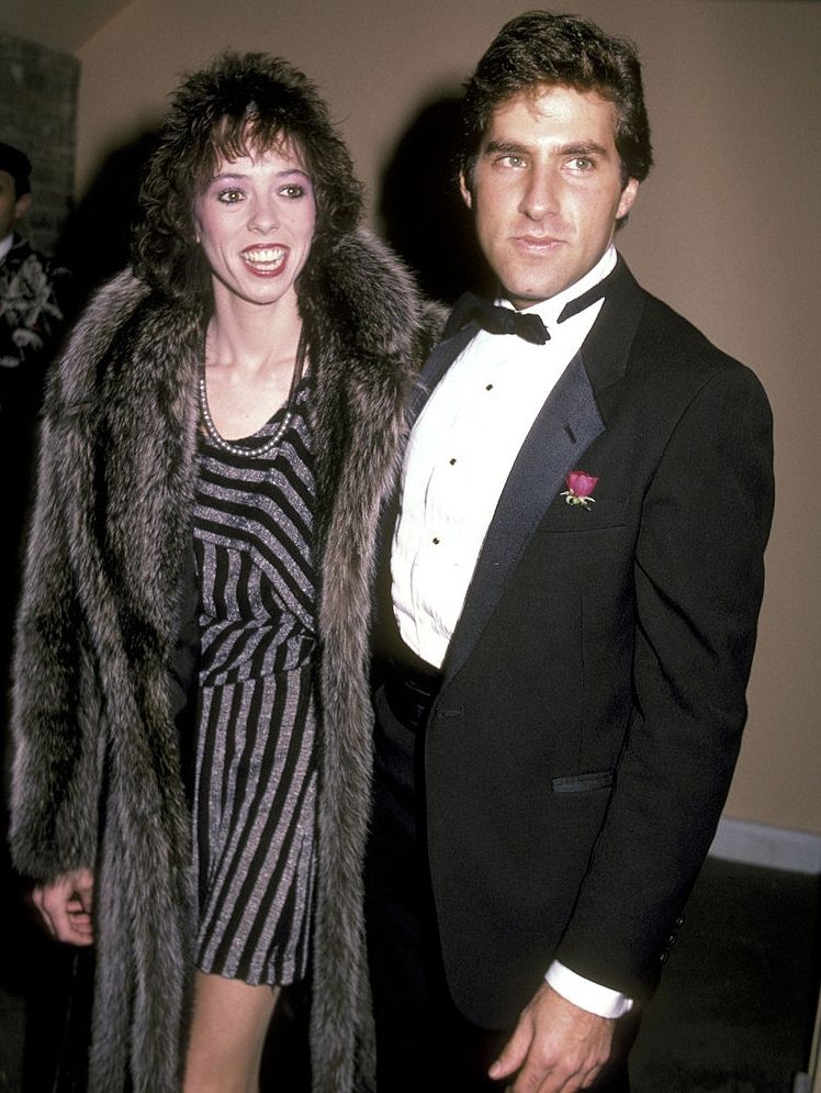 Mackenzie Phillips with a guest at The 2nd Annual "A Night of 100 Trees" Gala, 1984.