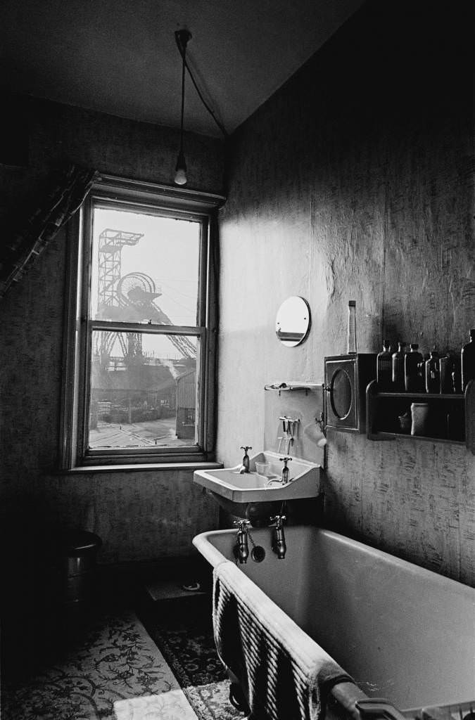 Colliery viewed through bathroom window Burnley 1969