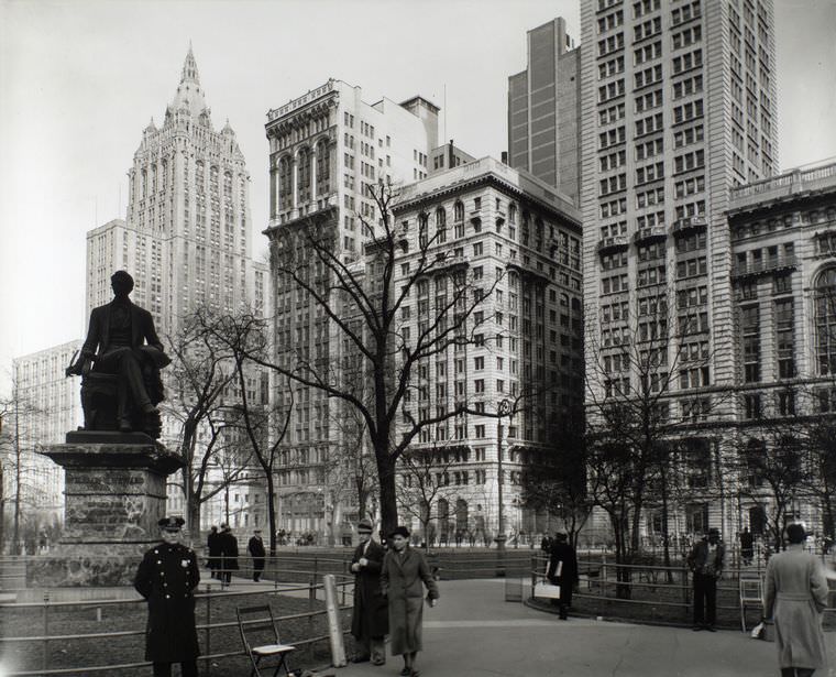 Madison Square, looking northeast, Manhattan, March 20, 1936