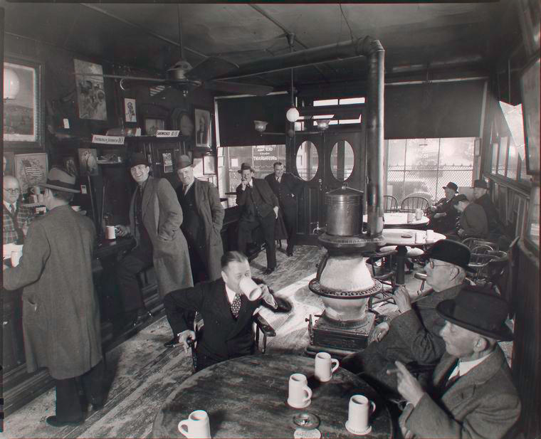 McSorley's Ale House, 15 East 7th Street, Manhattan, 1937