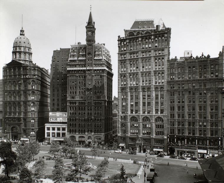 Park Row, Manhattan, July 23, 1936