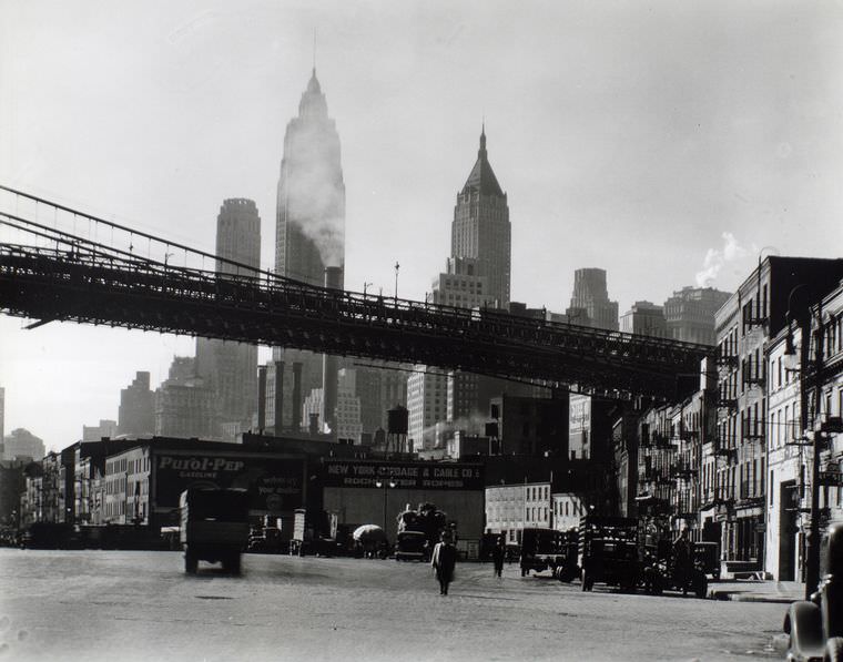 Waterfront, South Street, Manhattan, October 15, 1935
