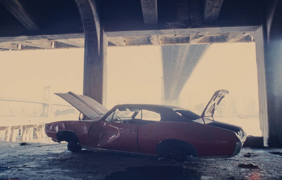 Grafitti on the side of the Manhattan Bridge, Manhattan, 1970