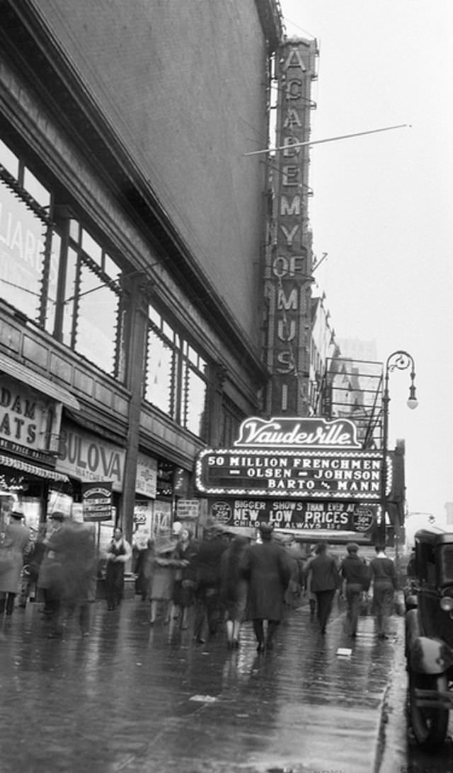 Academy of Music (later converted to the Palladium), New York, 1931