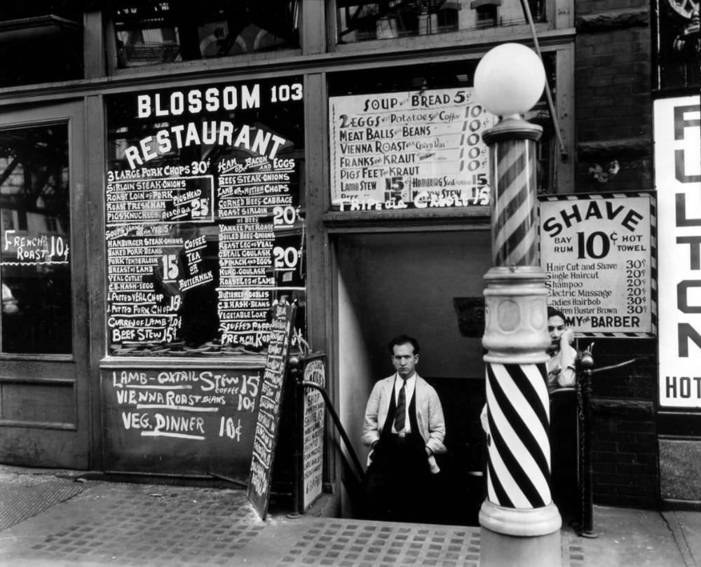 Blossom Restaurant, 103 Bowery, Manhattan.