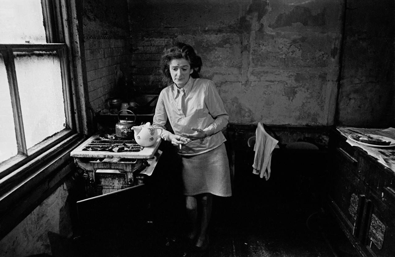 Newcastle housewife in her kitchen 1972