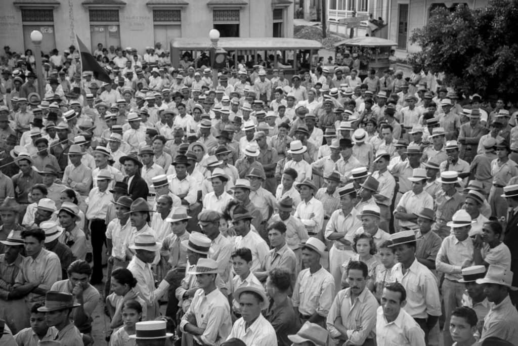 A meeting of striking workers in Yabucoa.