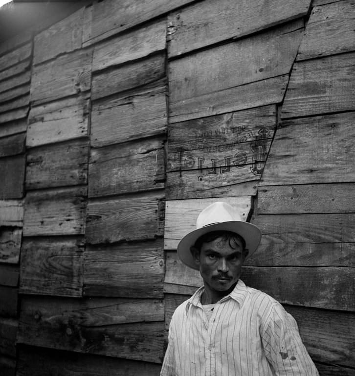 A man in a slum area in Utuado.