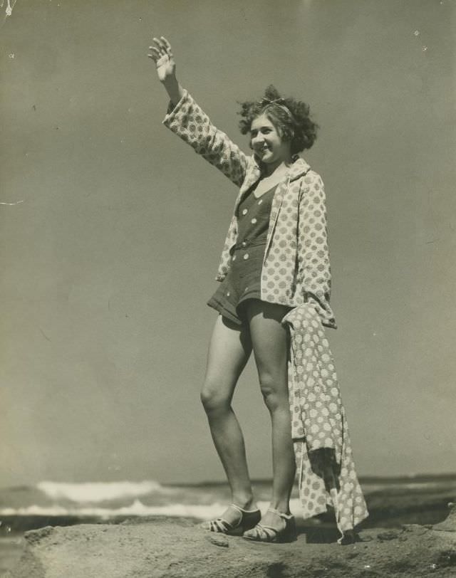 Beach girl on the Sunshine Coast, Caloundra, Queensland