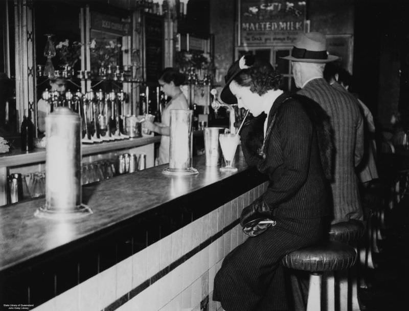 Inside the Regent Theatre Milk Bar, Brisbane, Queensland