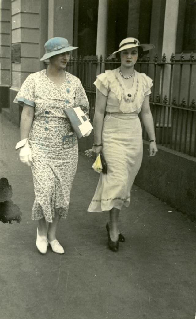 Two ladies walking on street in Toowoomba, Queensland