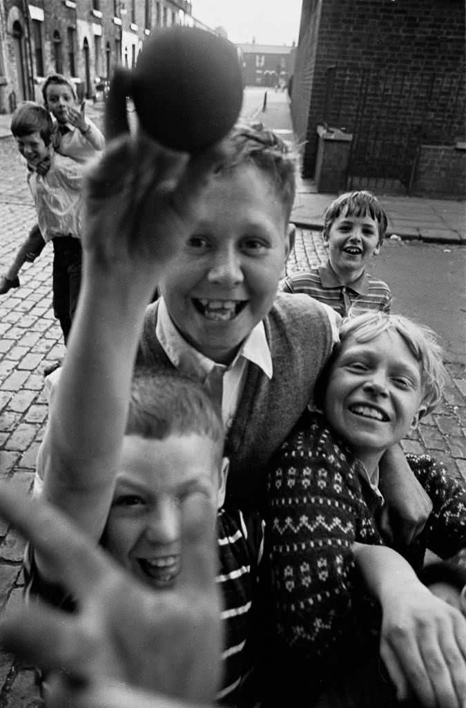 Salford lads ‘assault’ the photographer, 1969
