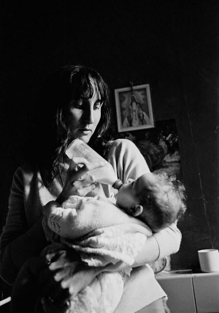 Mother and baby Salford 1971