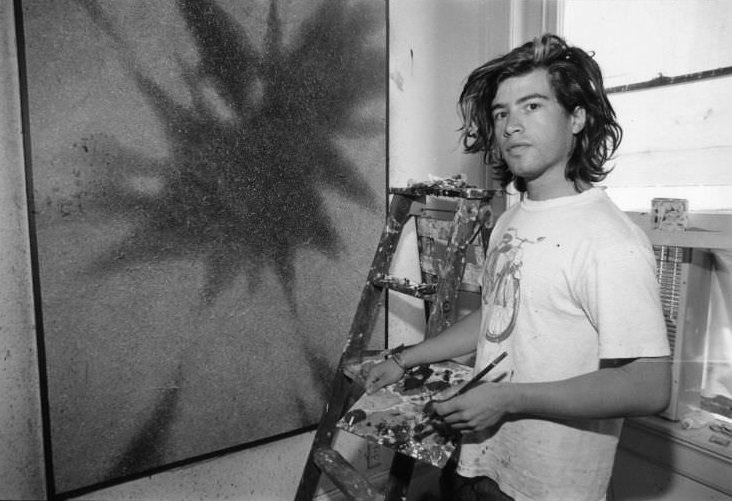 John Penuelas, painter, 1985