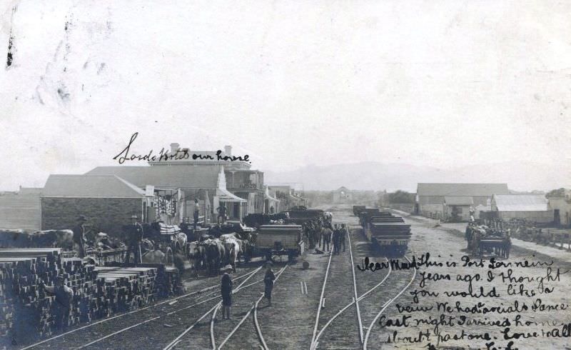 The Hotel marked is Browns Hotel (proprietor G. Lord), Port Germein, circa 1905