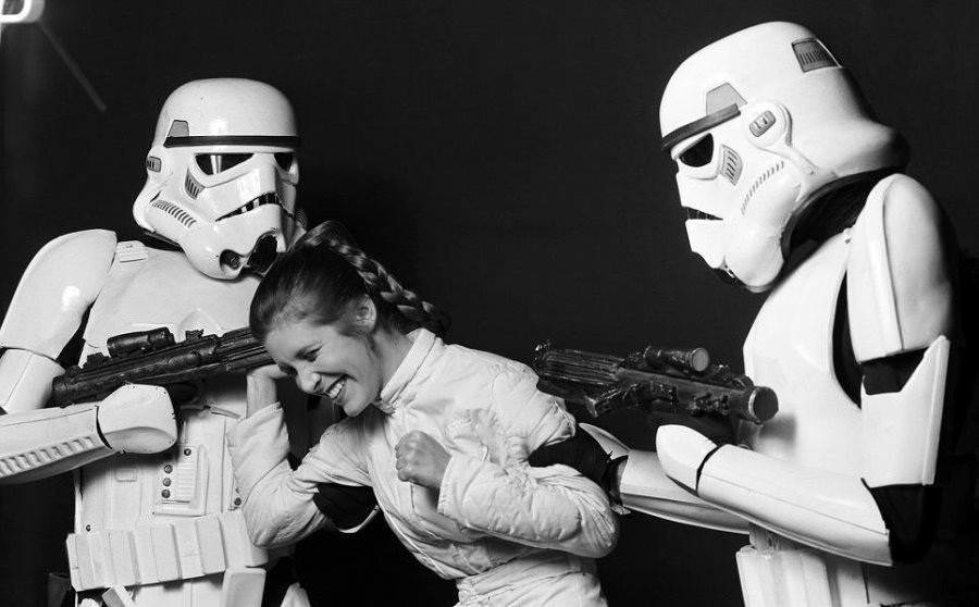 Princess Leia fails to take her captors seriously.