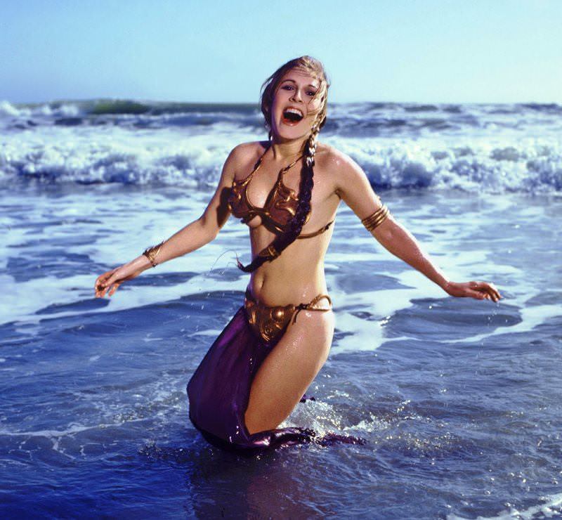 Princess Leia's gold bikini became a nerd fantasy staple following its appearance in Return Of The Jedi.