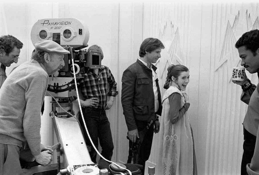 Billy Dee Williams enjoys a coffee between takes.