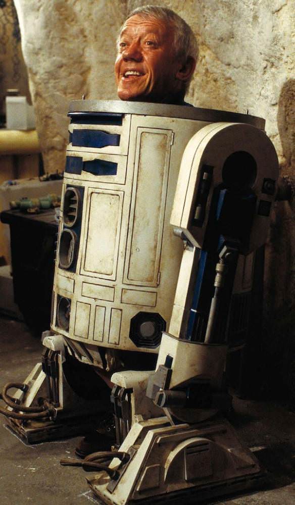 Kenny Baker enjoys a breath of fresh air.