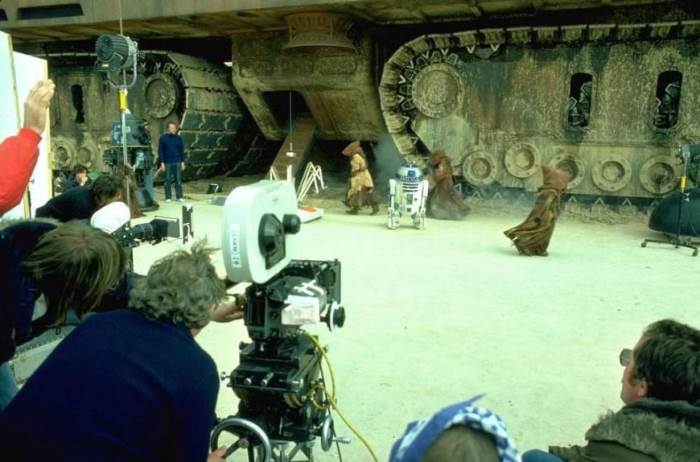 Filming Jawa's for Return of the Jedi.