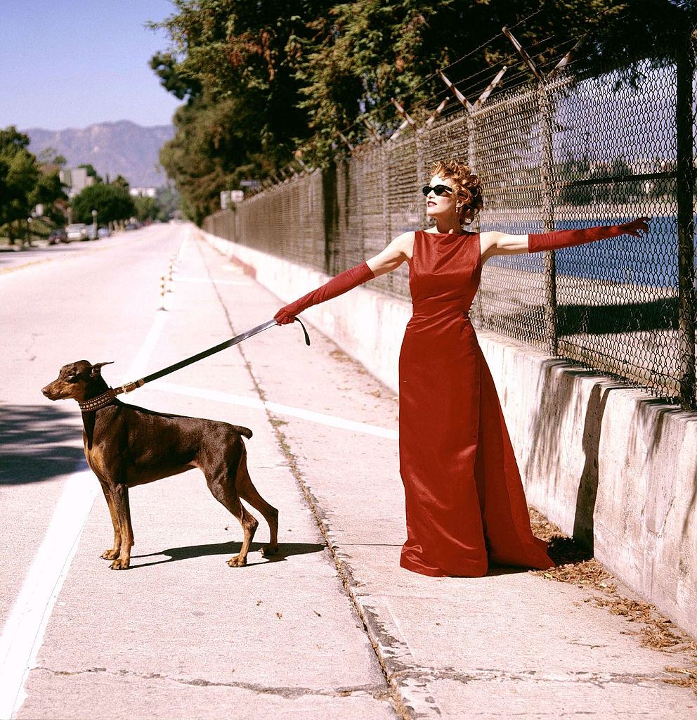 Tanya Roberts during a fashion photoshoot.