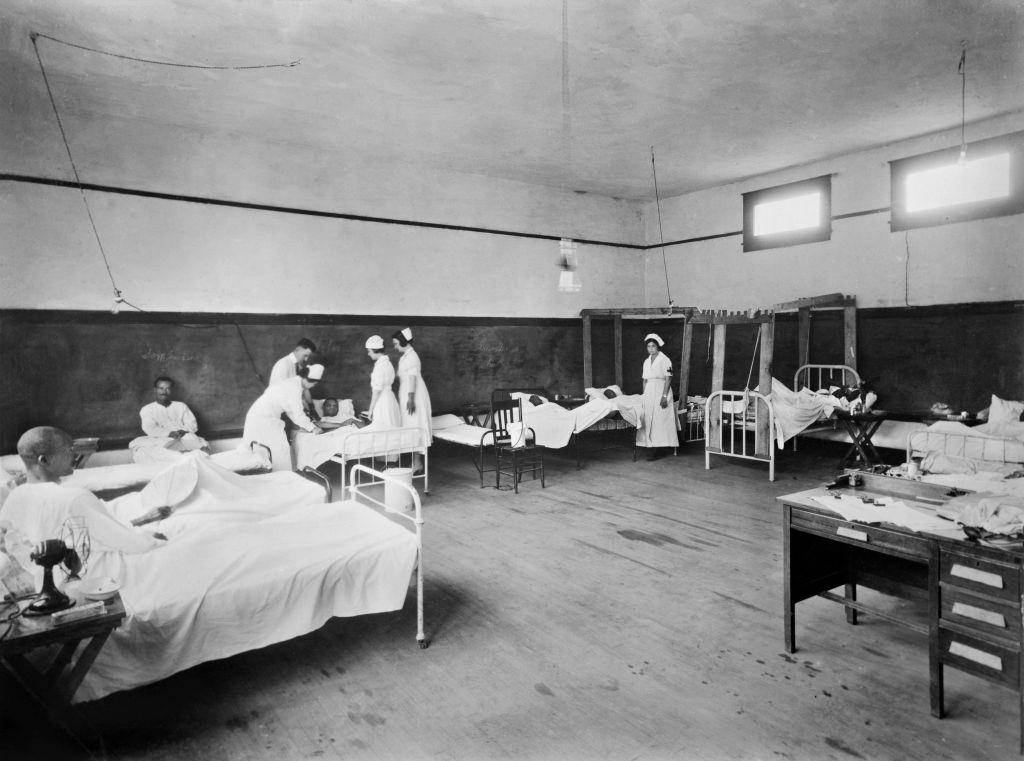 Surgical Ward 1, Red Cross Hospital after Race Riot, Tulsa, June 1921.