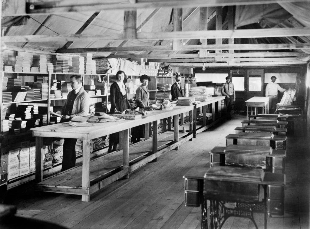 Supply Department, American Red Cross Headquarters, Tulsa, June 1921.