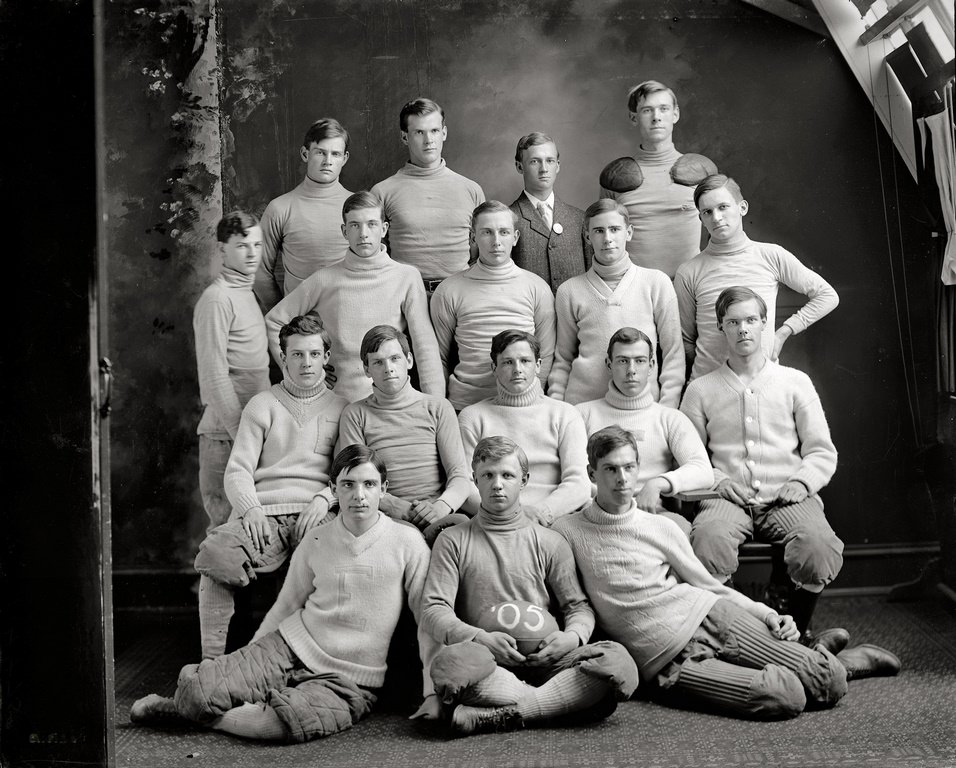 Eastern High School football team. Washington, D.C., circa 1905.