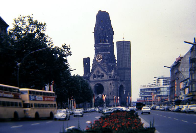 West Berlin. Kaiser Wilhelm Memorial Church, 1960s