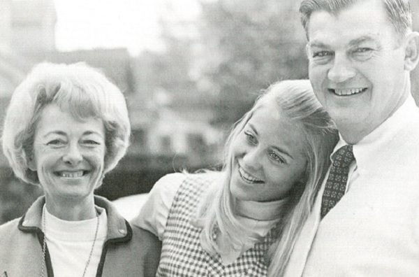Cybill Shepherd with her father and mother.