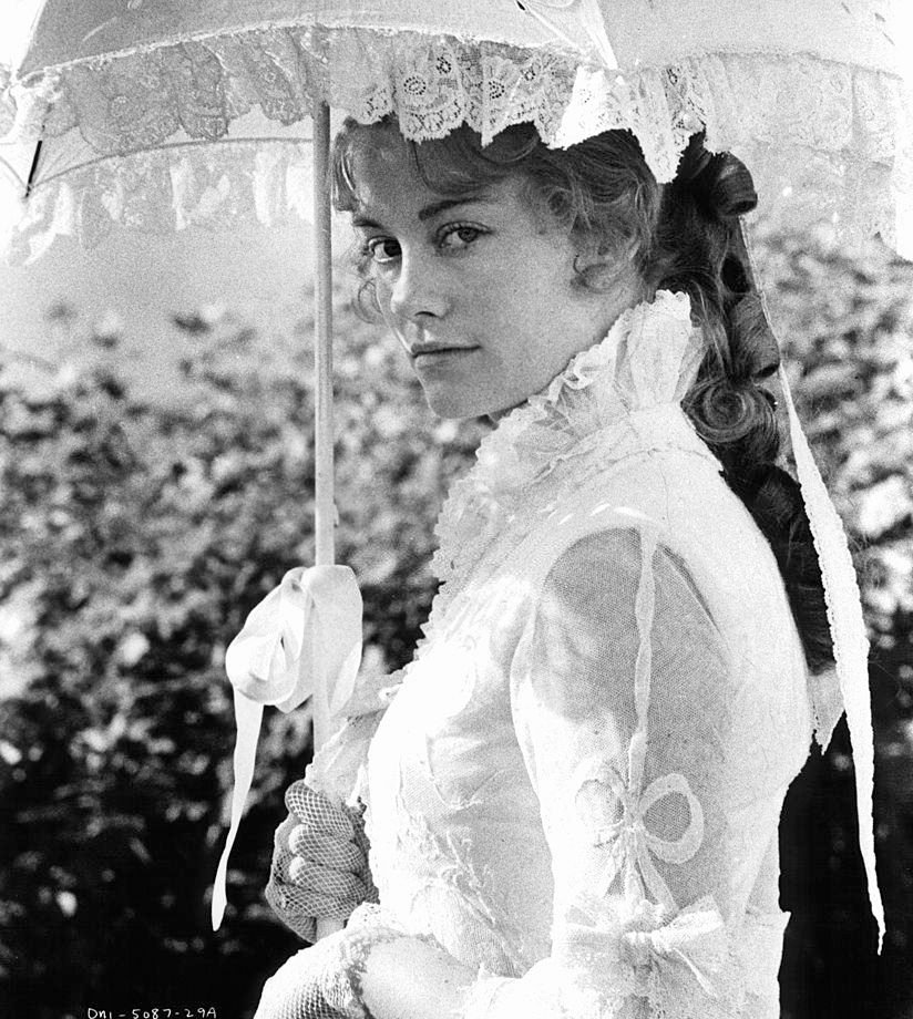 Cybill Shepherd gives Victorian society plenty to gossip about in a scene from the film 'Daisy Miller', 1974.