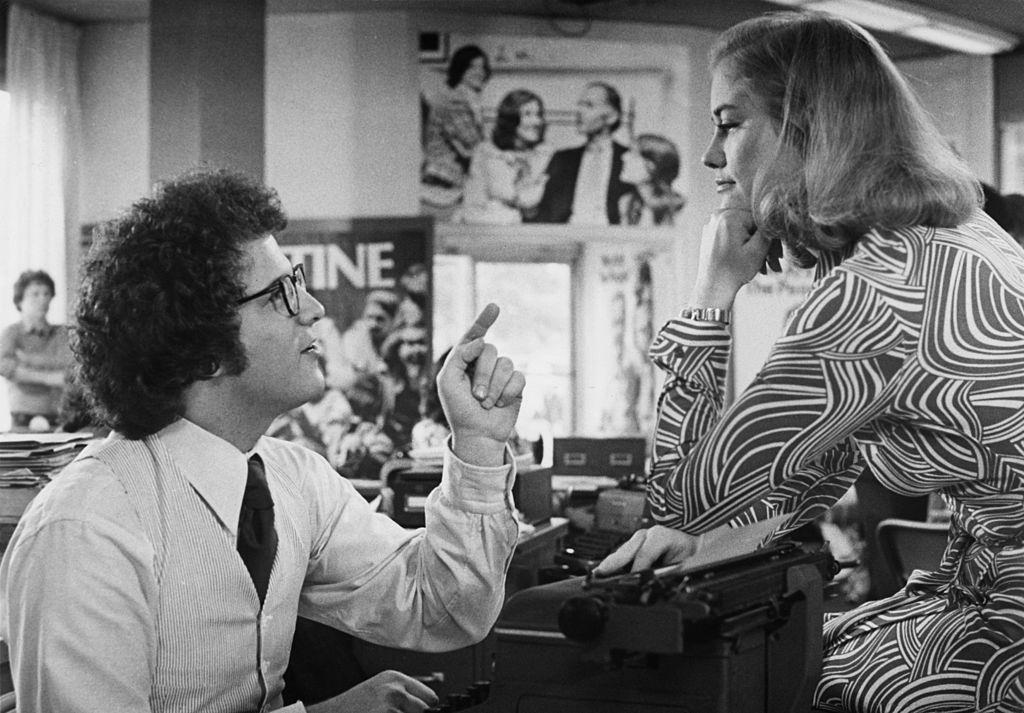 Cybill Shepherd as Betsy with Albert Brooks  in a scene from 'Taxi Driver', 1975.