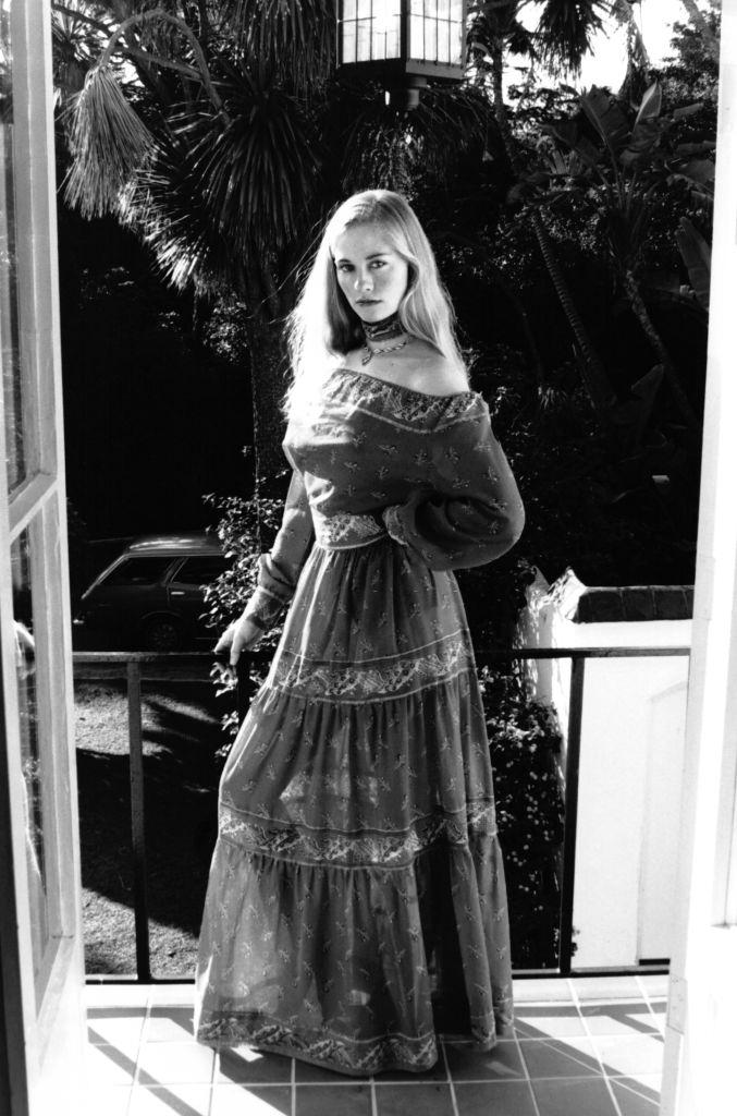 Cybill Shepherd in January 1978 at her property in Los Angeles.