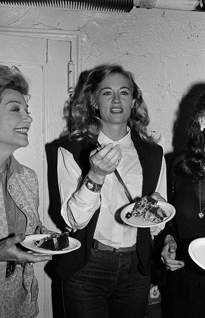 Cybill Shepherd at a birthday party, 1983.