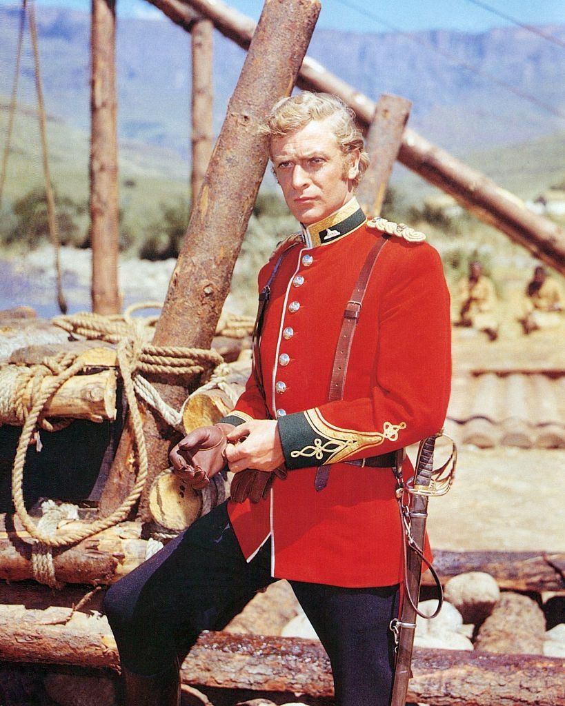 Michael Caine wearing a British Army in the film, 'Zulu', South Africa, 1964.