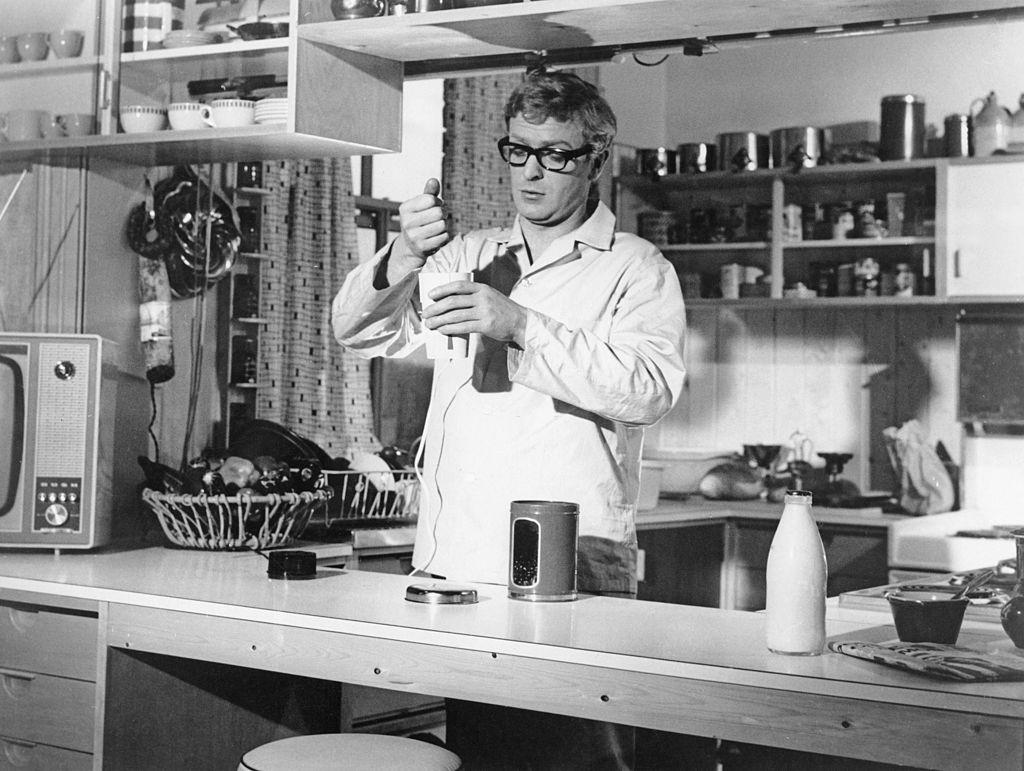 Michael Caine as Secret agent Harry Palmer, in a scene from 'The Ipcress File', 1965.