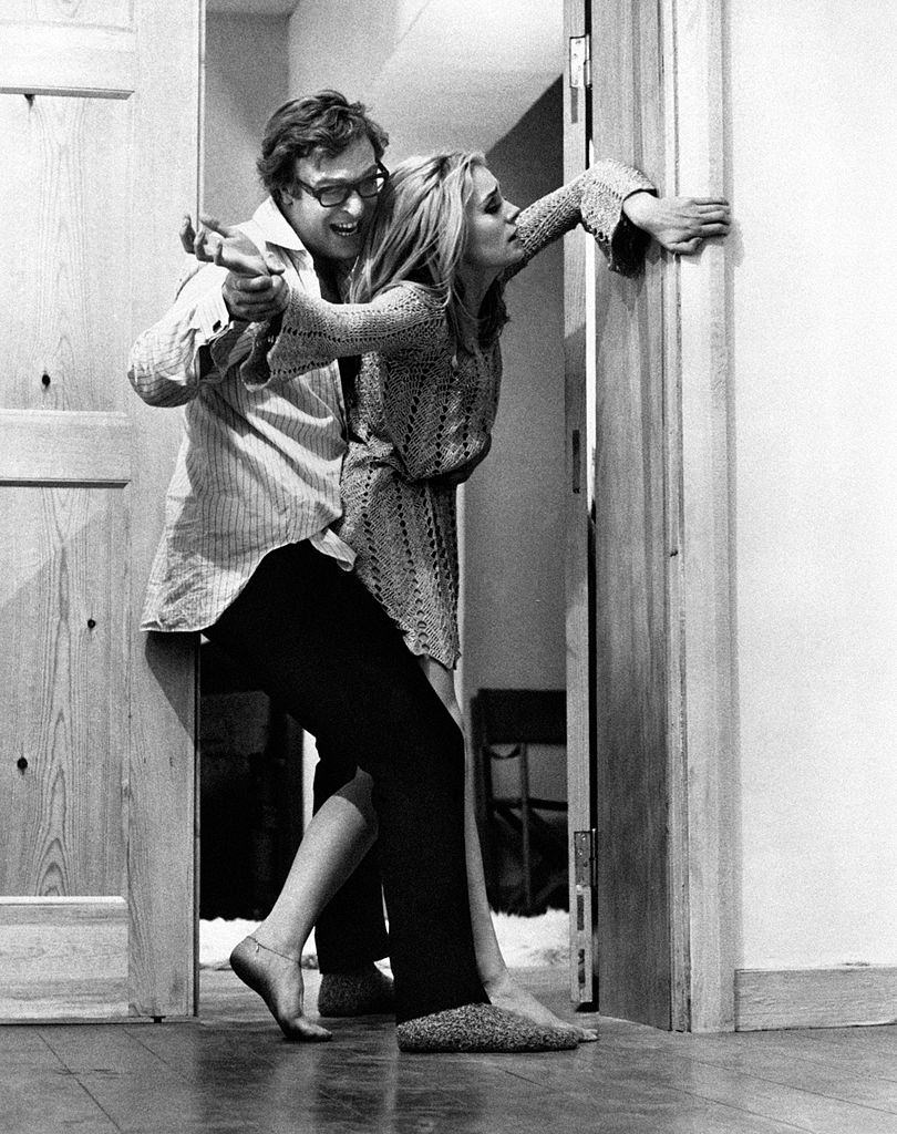 Michael Caine with Francoise Dorléac in 'Billion Dollar Brain', 1967.
